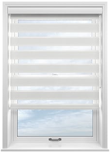 Shine, Linen White - Motorised Day and Night Blind